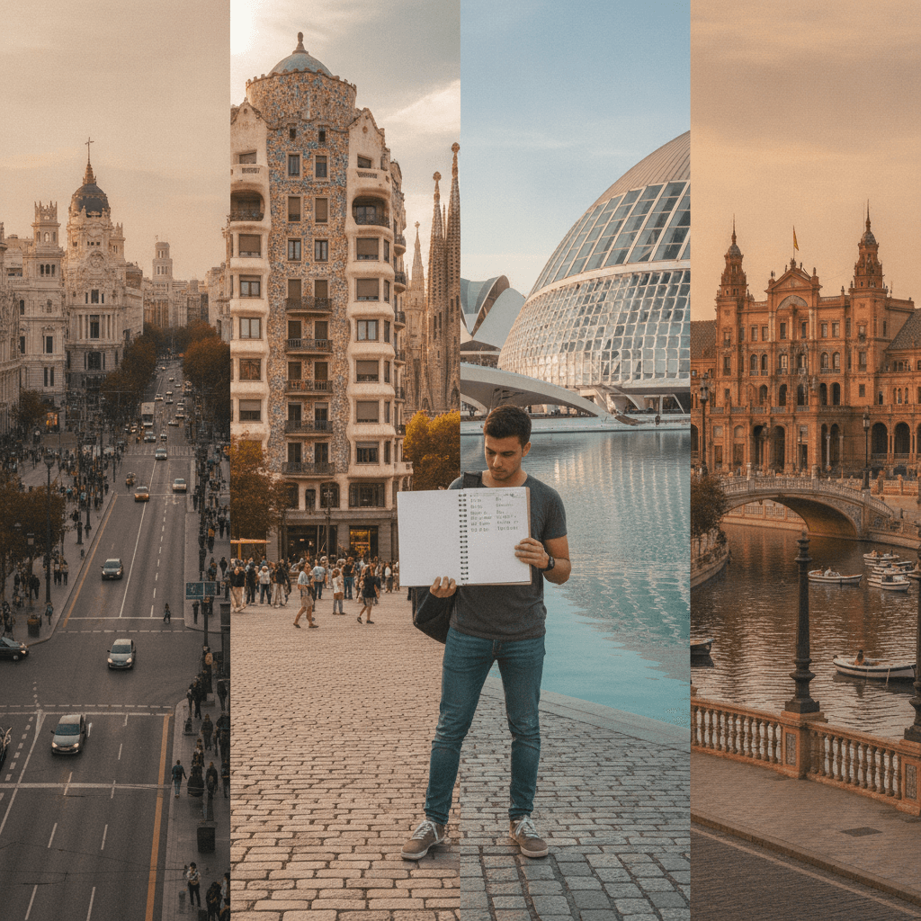 Cost of Living for Erasmus Students in Spain 2026: Madrid, Barcelona, Valencia & Seville Compared